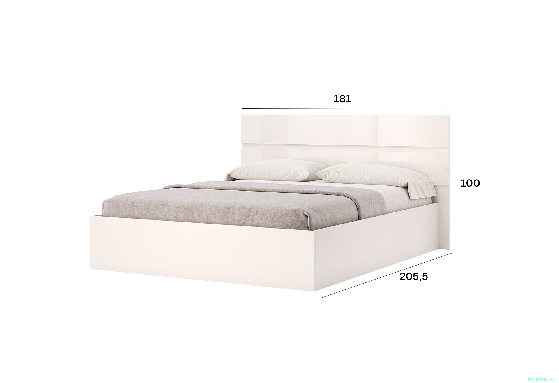 Obrázek 4 - Postel 160 výklopná s roštem, kašmírový lesk Lily