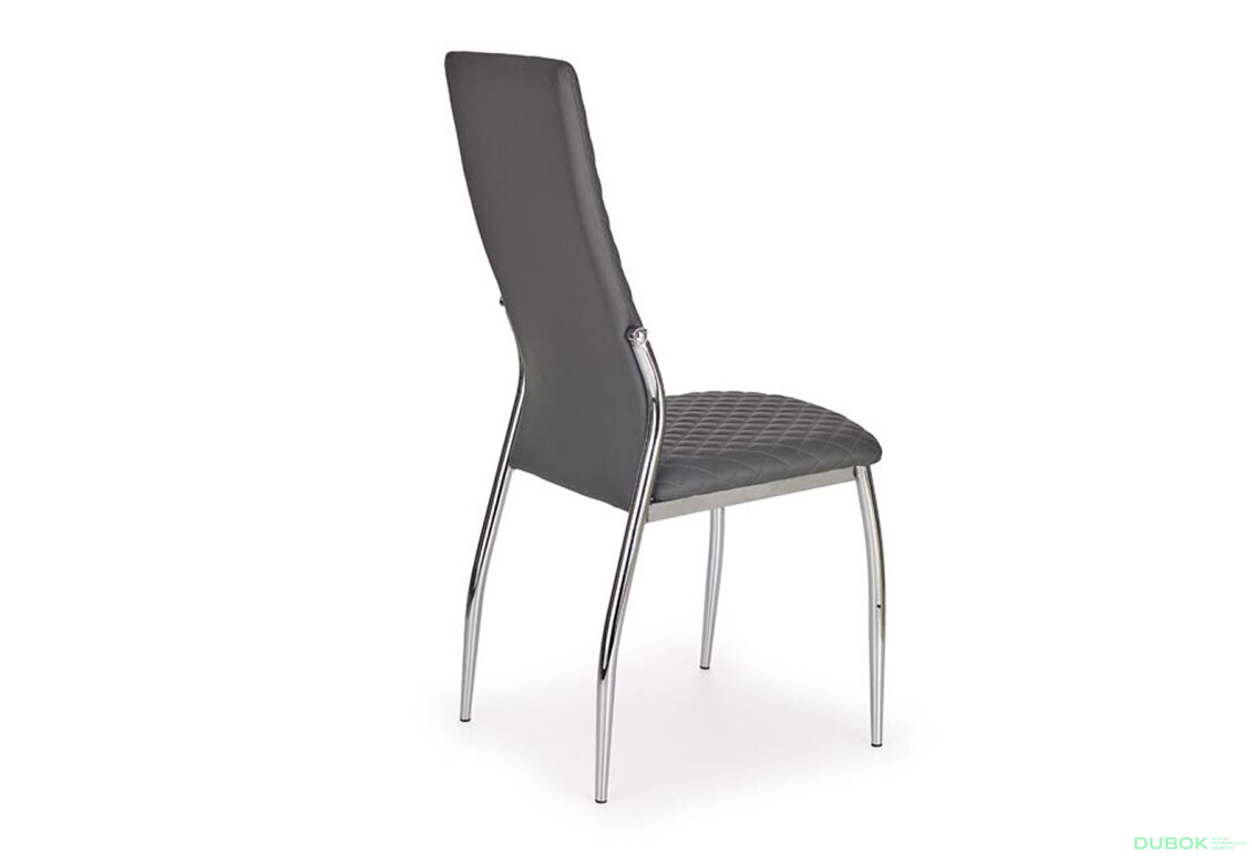 Obrázek 2 - Židle K238 chrom / popelavě ekokůže