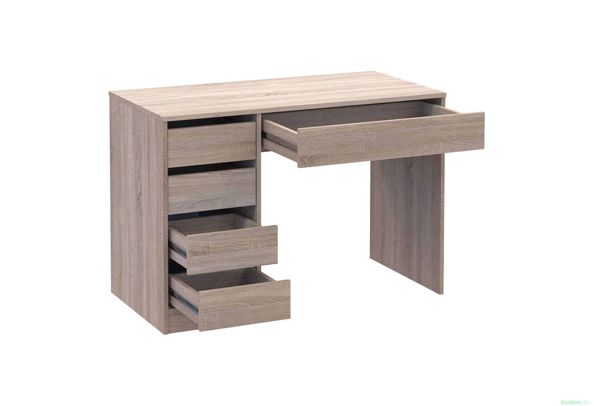 Obrázek 5 - Psací stůl s levou montáží Profi 110 cm dub sonoma