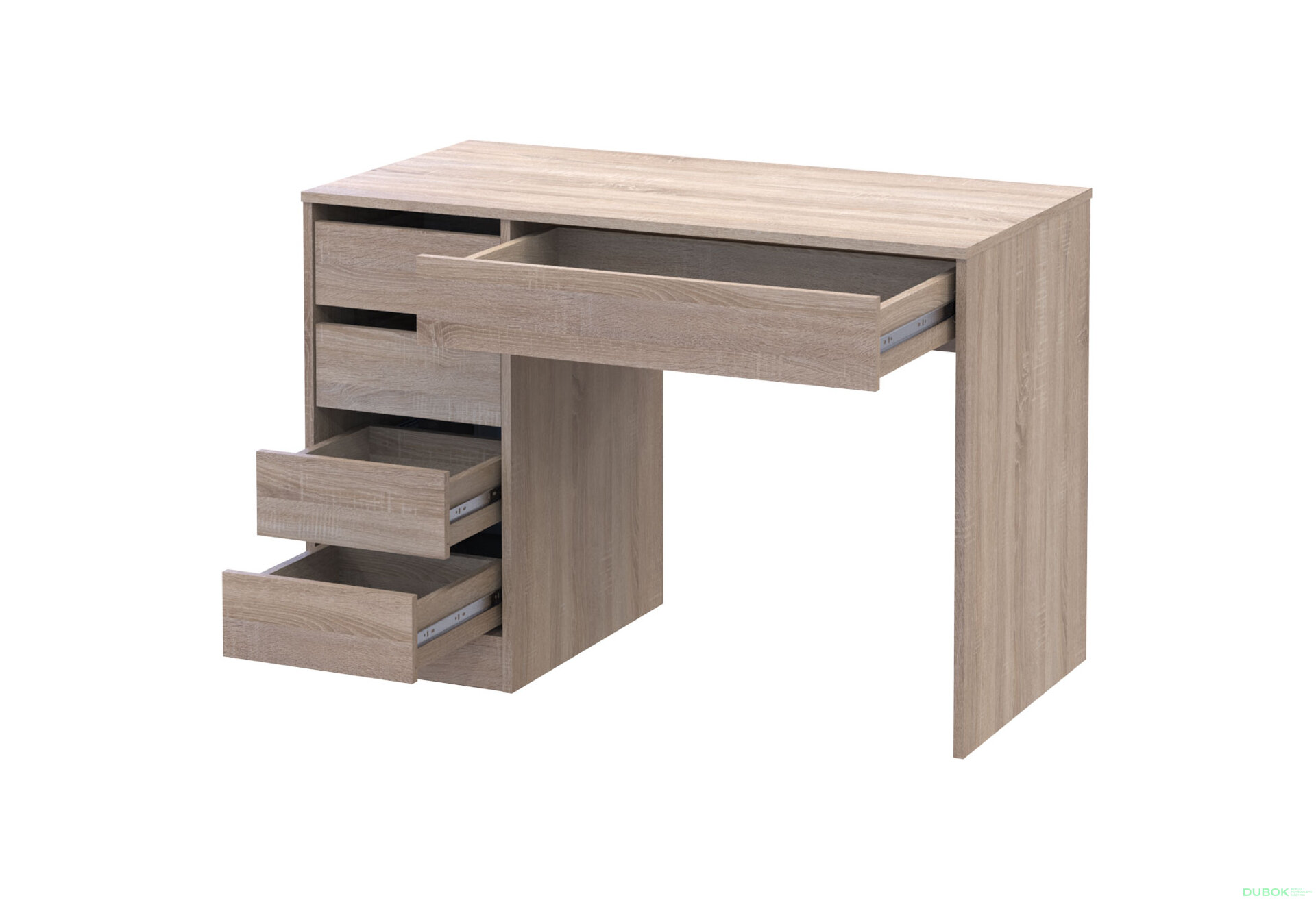 Obrázek 6 - Psací stůl s levou montáží Profi 110 cm dub sonoma