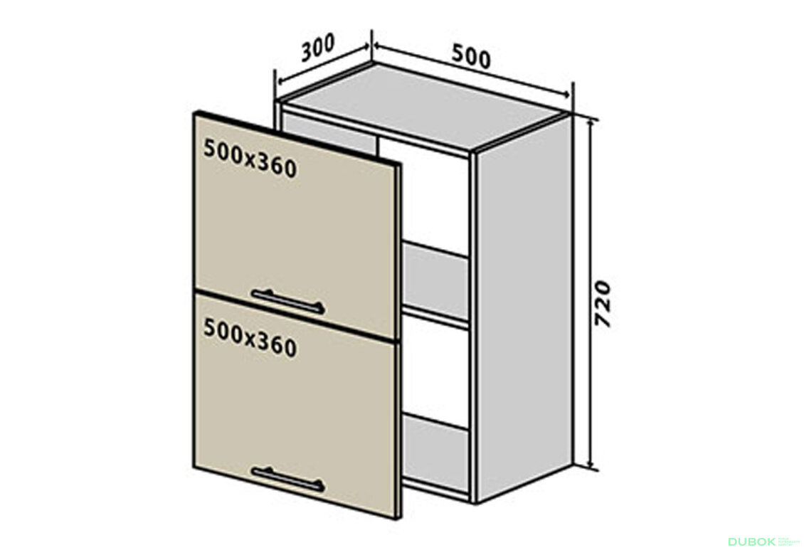 V57 Skříňka 2D 50 Alta Luxe