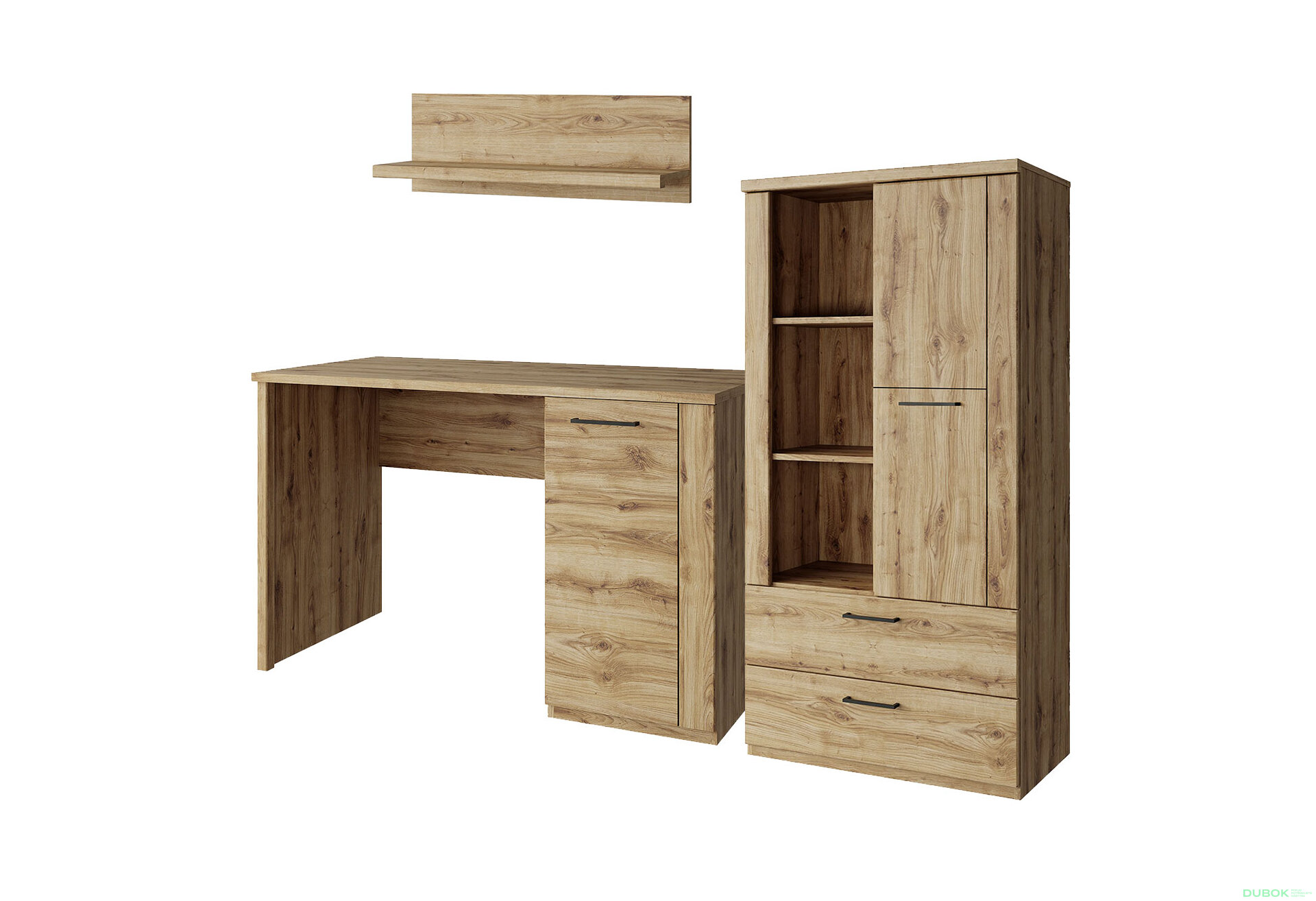 Obrázek 2 - Kancelářská sestava 2.0 m dub navarra Doorset