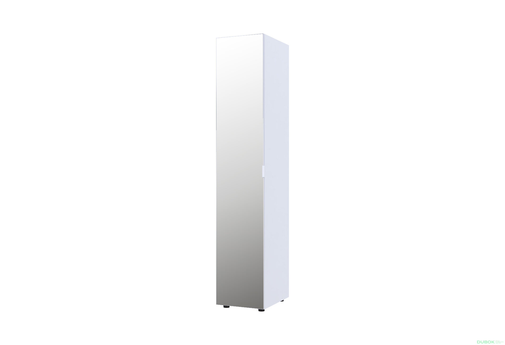 Obrázek 6705 - Skříň čtyřdveřová se zrcadlem Gelar 155.2 cm Bílá