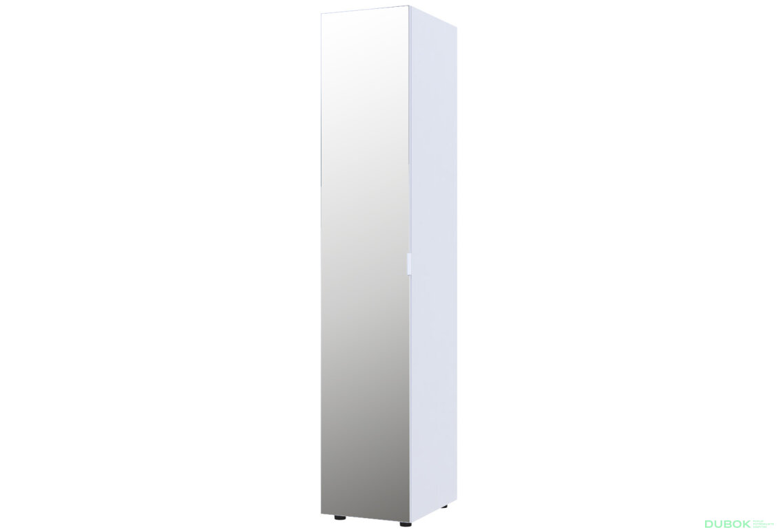 Obrázek 6705 - Skříň čtyřdveřová se zrcadlem Gelar 155.2 cm Bílá