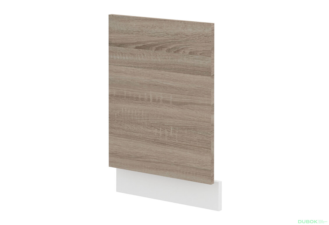 ZM 570x446 dvířka Dave bílý hladký / dub sonoma truffle, pracovní deska bílá