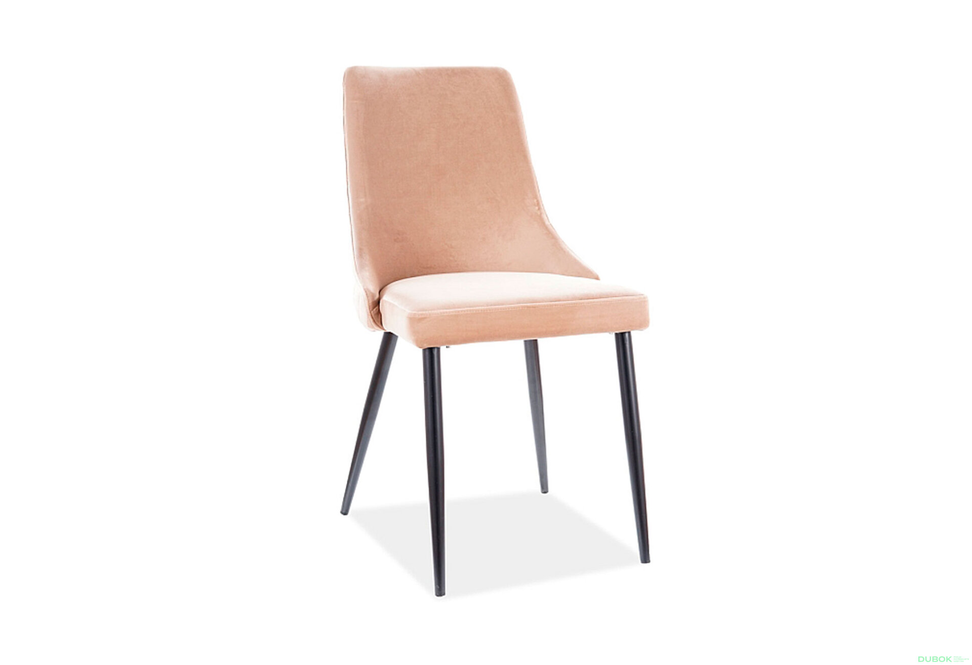 Obrázek 2 - Židle Piano B Velvet béžový Bluvel 28, kov černá matná