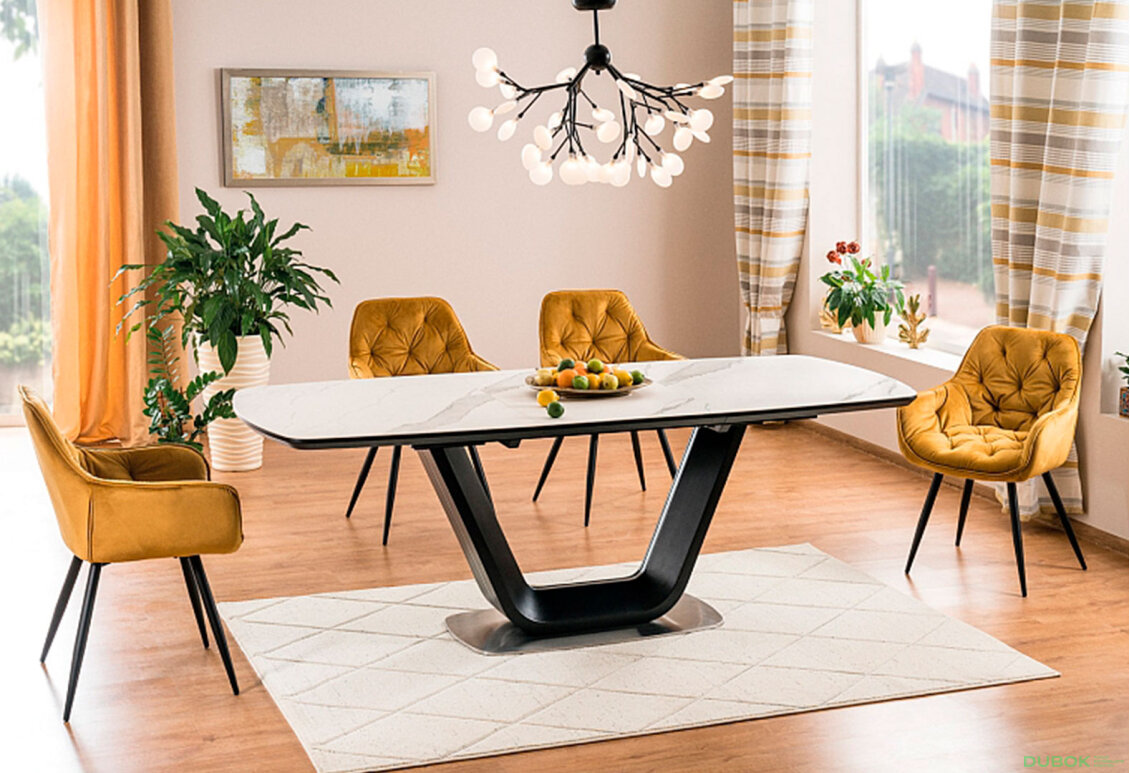 Obrázek 6 - Židle Cherry Velvet kari Bluvel 68, matná černá kov