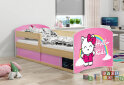 Obrázek 2 - Postel Luki 1 borovice Hello Kids 80x160 cm s roštem, matrací