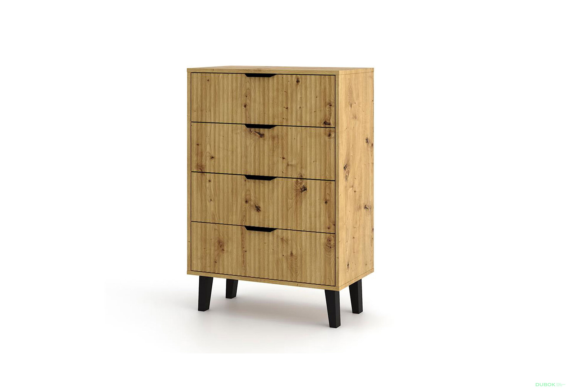 Obrázek 1 - Komoda Borg Duo 4Š dub artisan