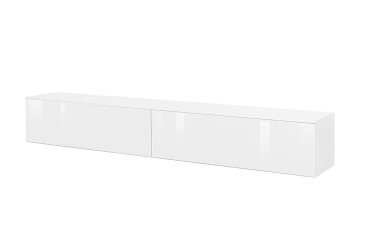 TV stolek 2,4 lesklá bílá Legs Box