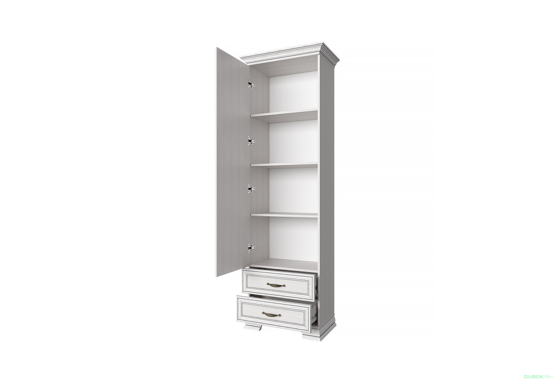 Obrázek 2 - Regál se zrcadlem 1d2s fineline crema Tiffany II