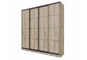 Obrázek 1 - Skříň 4D Loft 2400x2400x600, 4 DTD Lines BL, Dub kraft šedý