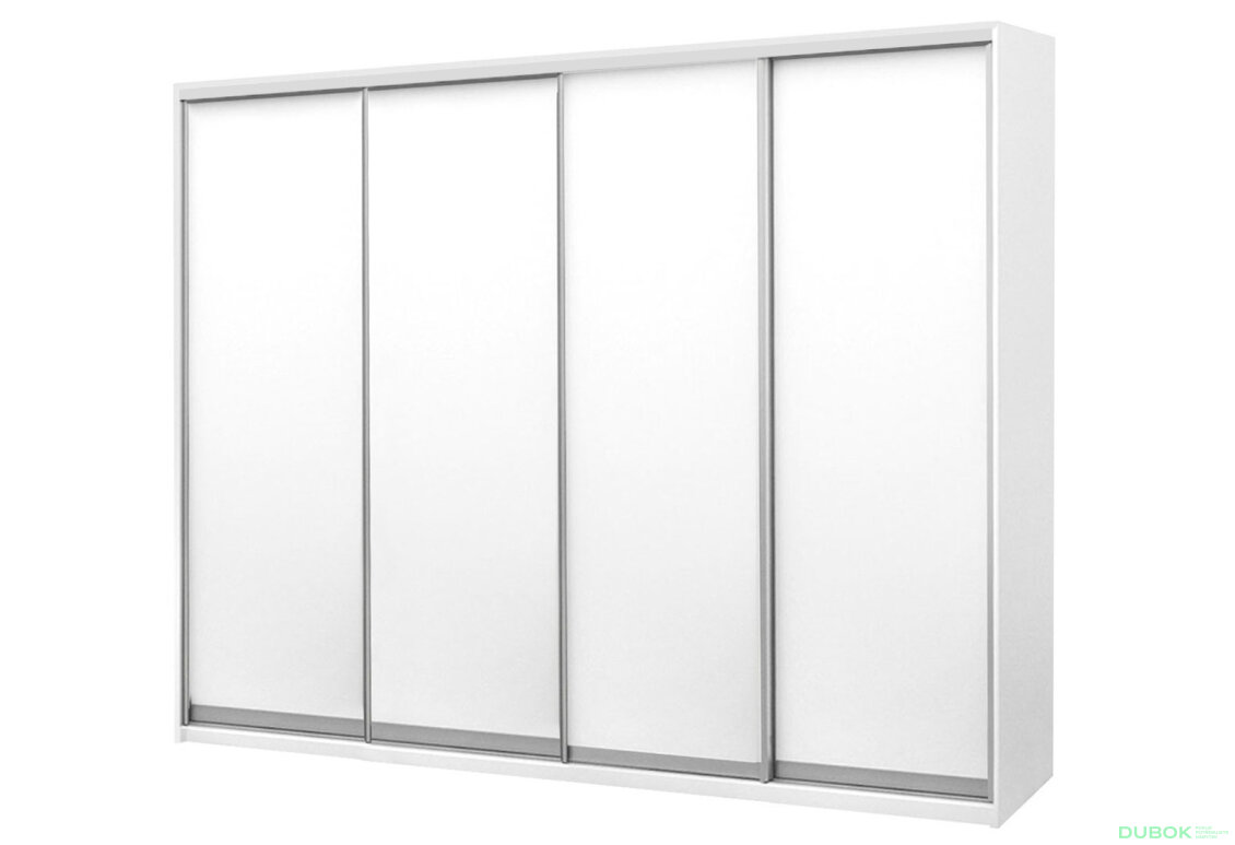 Skříň 4D 2700x2400x600, 4 DTD, bílá