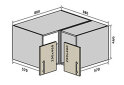 Obrázek 1 - V82 Rohová Skříňka 88 Lori / Lori