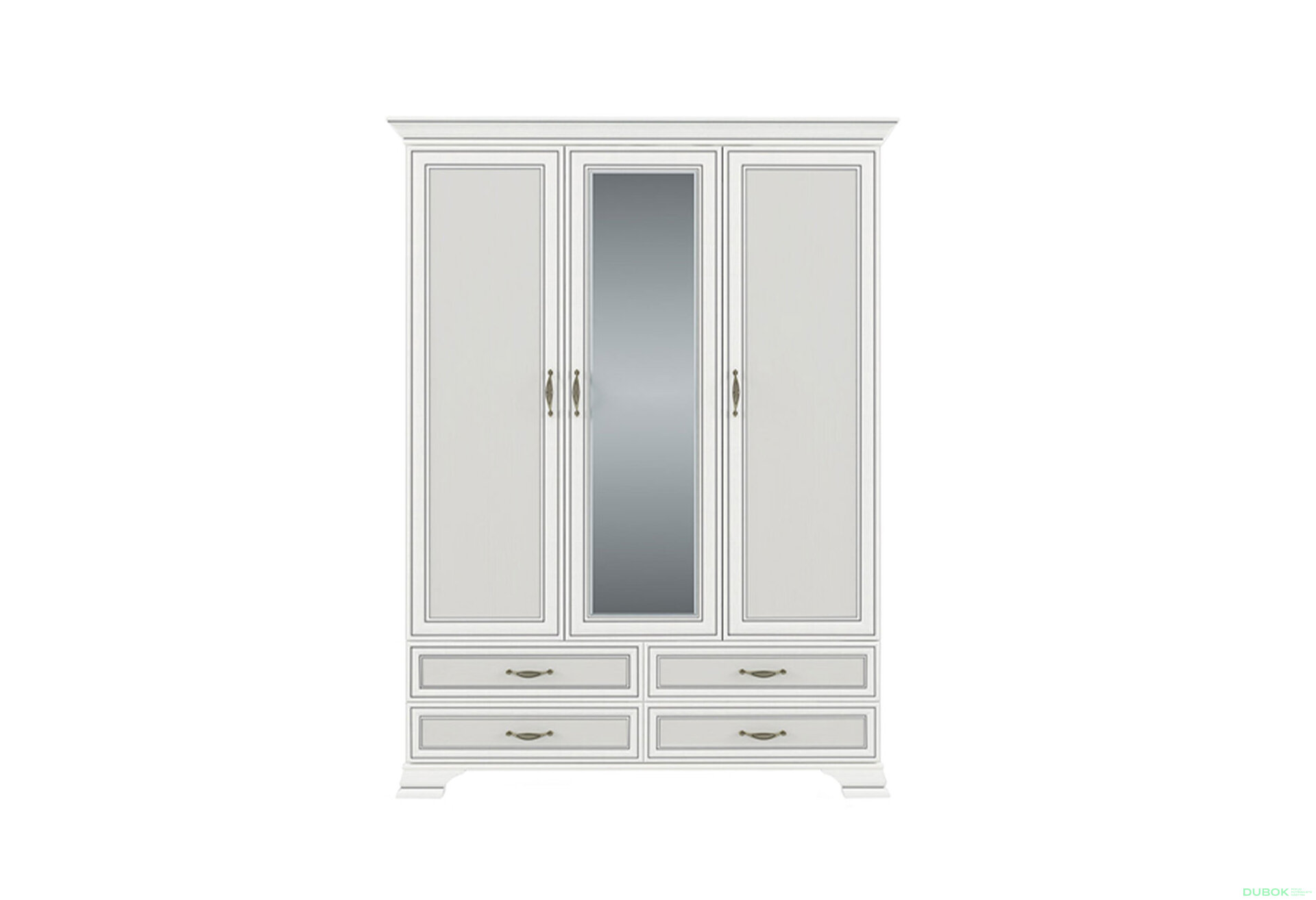 Obrázek 1 - Skříň se zrcadlem 3d4s fineline crema Tiffany II