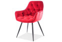 Obrázek 1 - Židle Cherry Velvet kaštanový Bluvel 59, matná černá kov