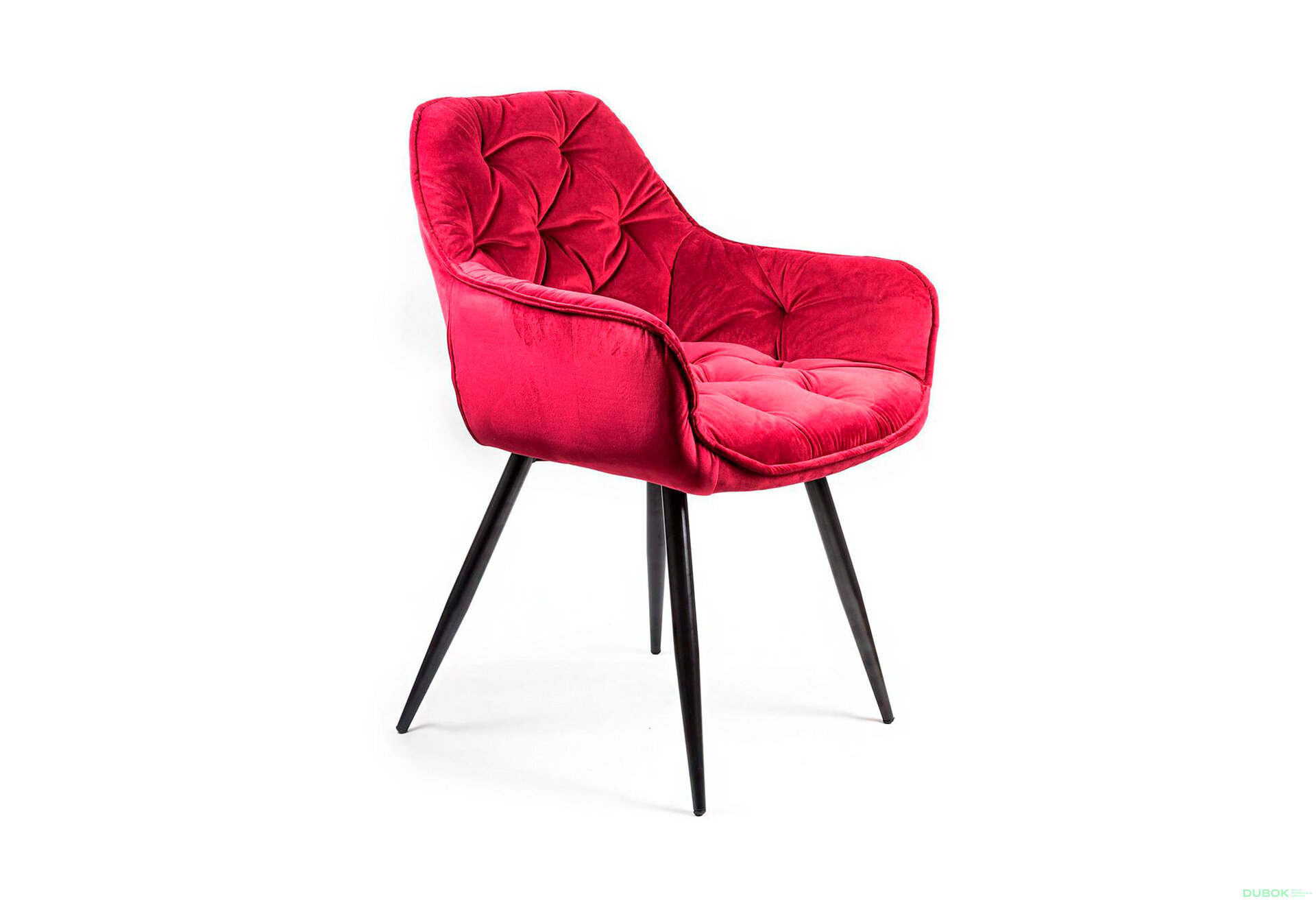 Obrázek 4 - Židle Cherry Velvet kaštanový Bluvel 59, matná černá kov