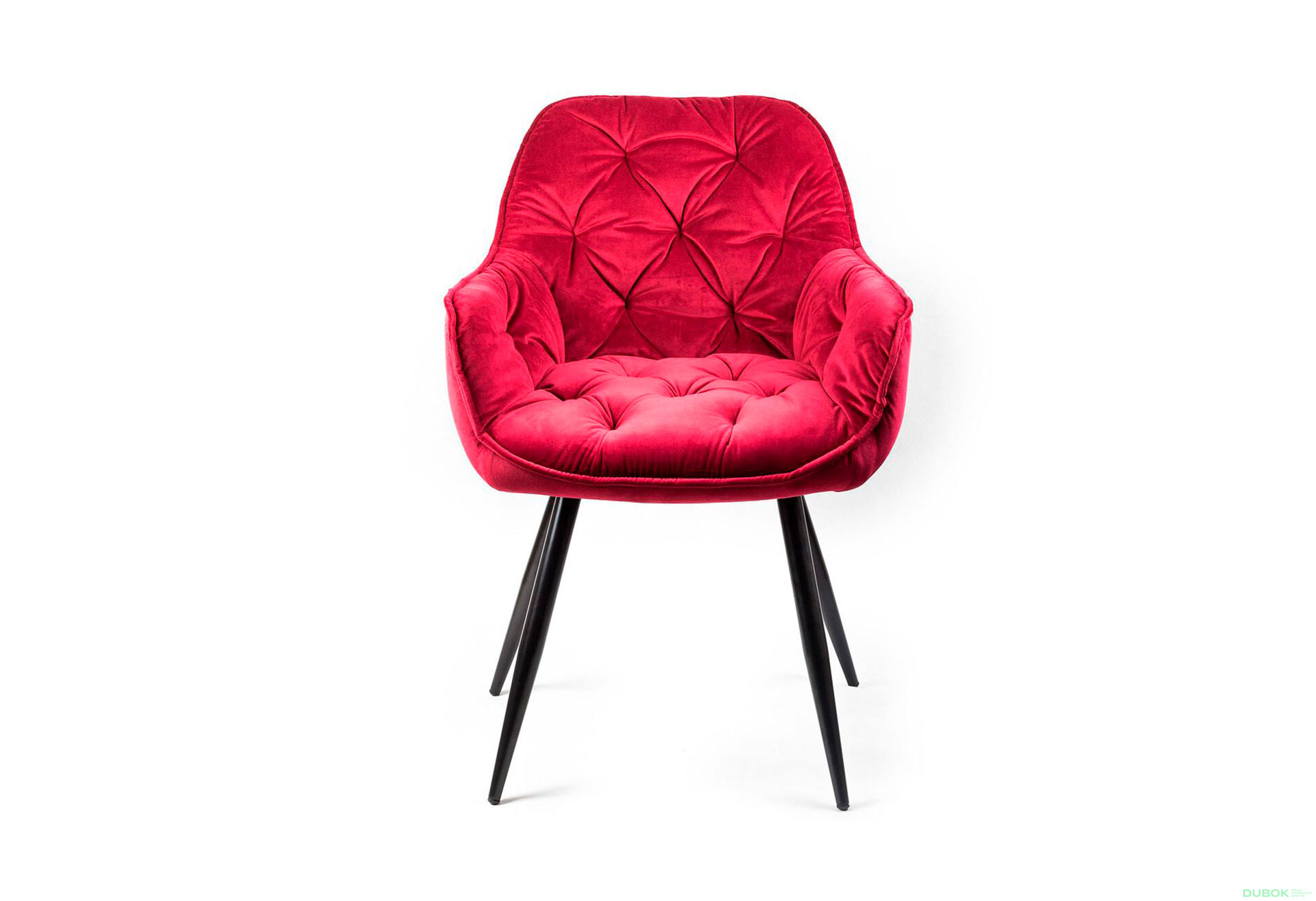 Obrázek 2 - Židle Cherry Velvet kaštanový Bluvel 59, matná černá kov