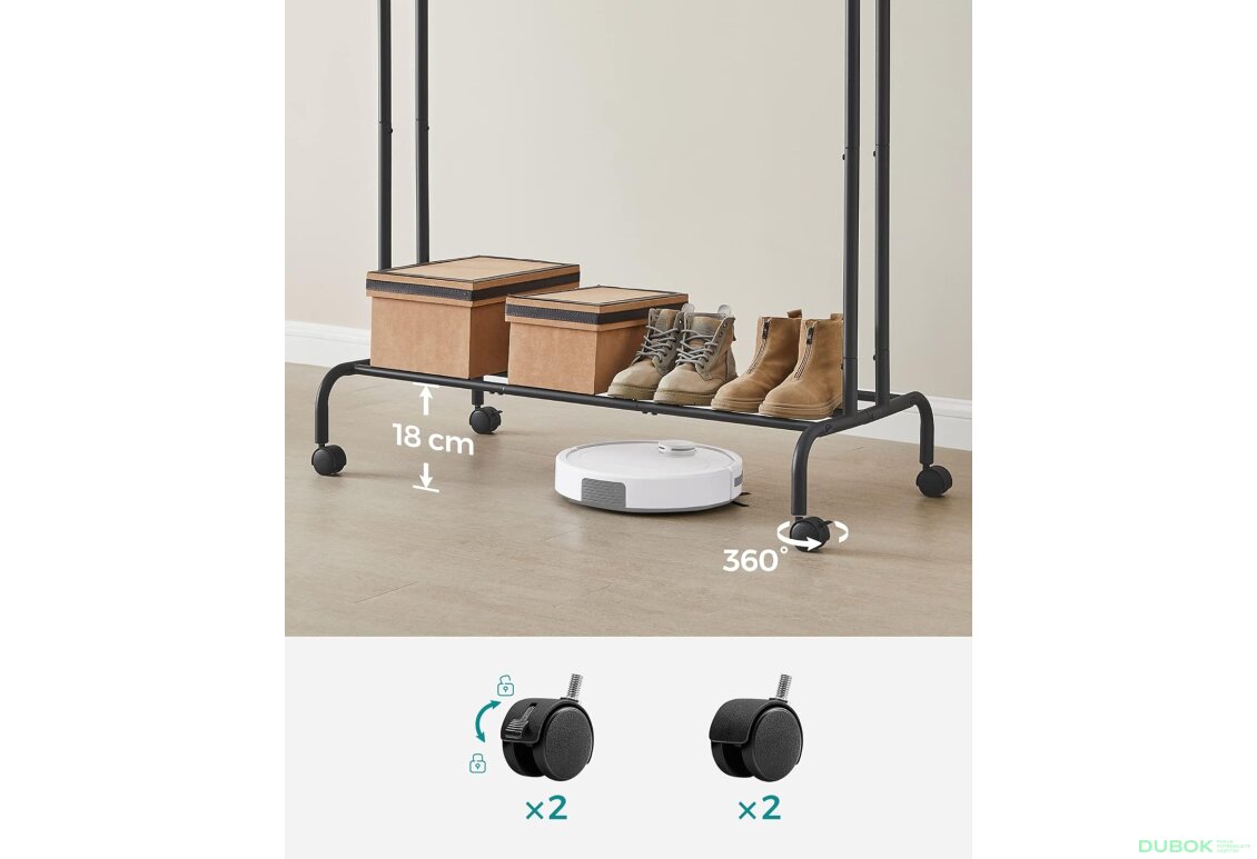 Obrázek 4 - Kolečkový věšák na oblečení - HSR107B01
