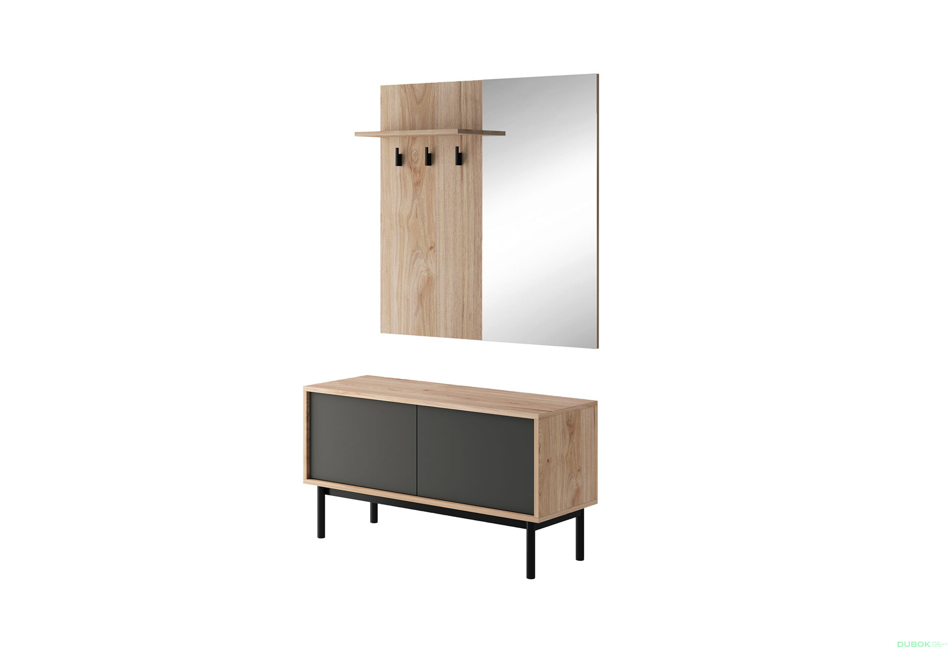 Obrázek 1 - Chodba BGD104 jackson hickory / grafit Basic