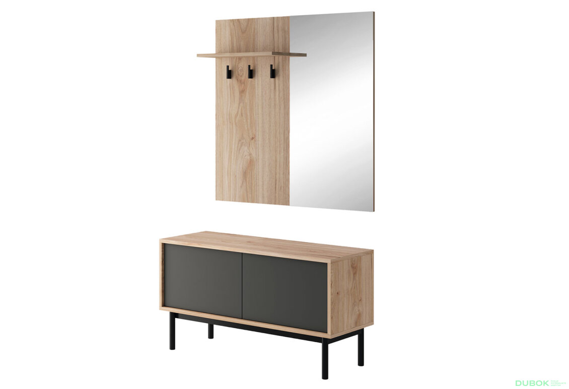 Chodba BGD104 jackson hickory / grafit Basic