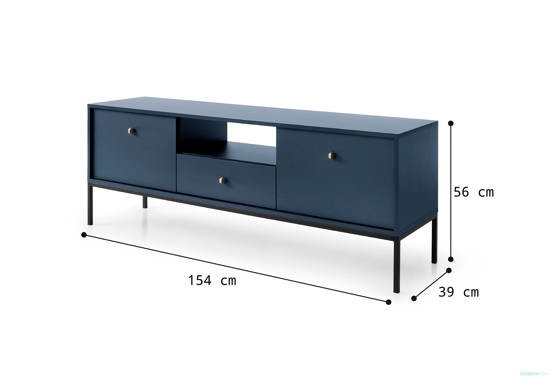Obrázek 10 - TV stolek MRTV154 Mono granat