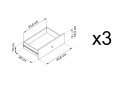 Obrázek 9 - Komoda MKSZ154 Mono granat