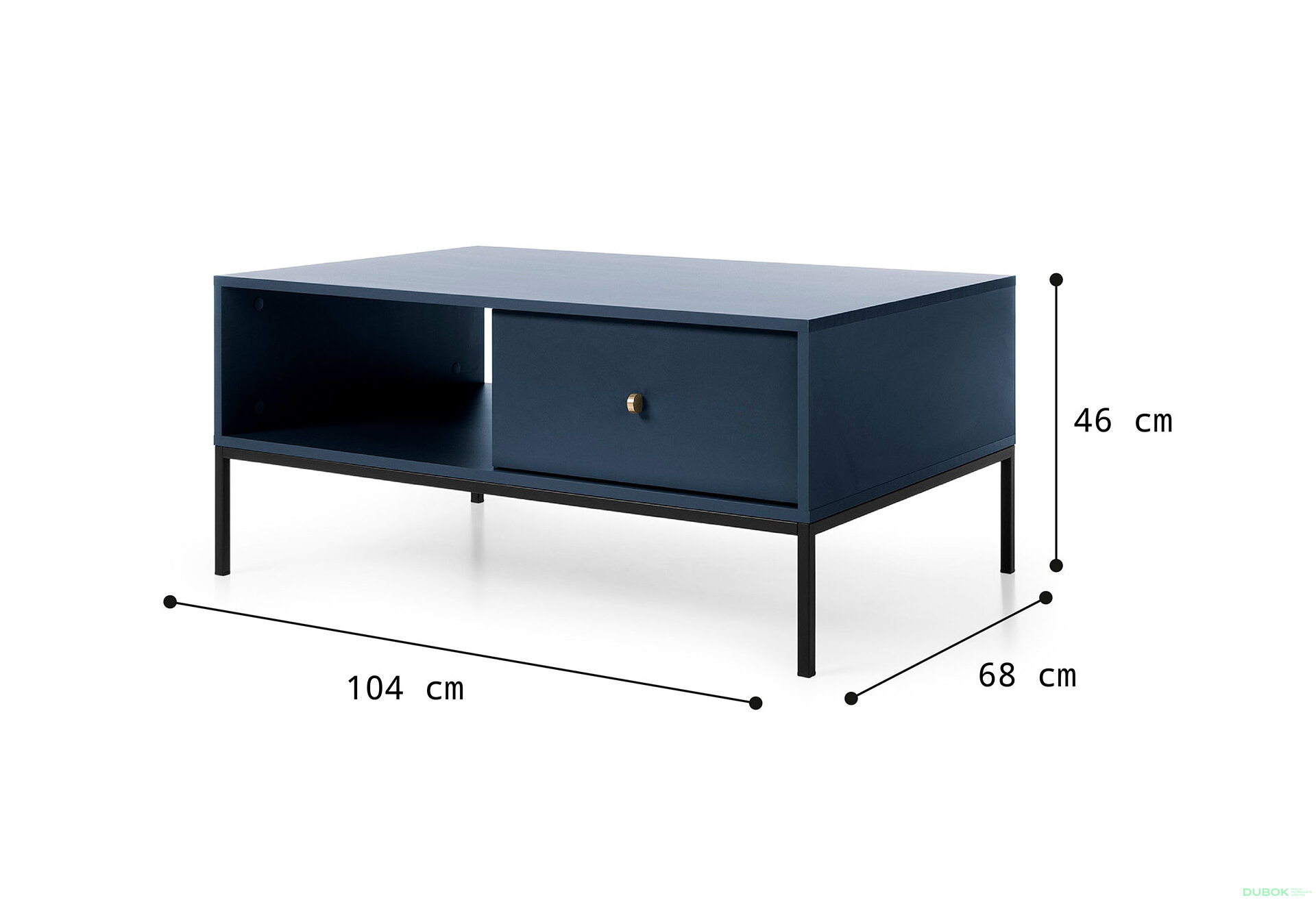 Obrázek 4 - Konferenční stolek ML104 Mono granat