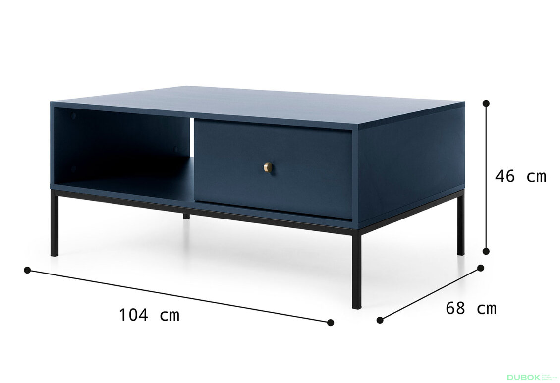Obrázek 4 - Konferenční stolek ML104 Mono granat