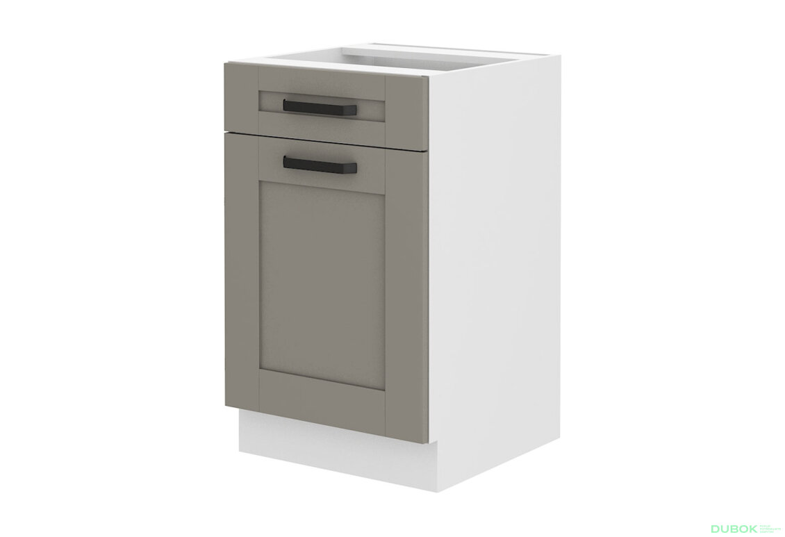 Obrázek 4428 - Kuchyňská sestava 1.5 m Luna bílý / clay grey