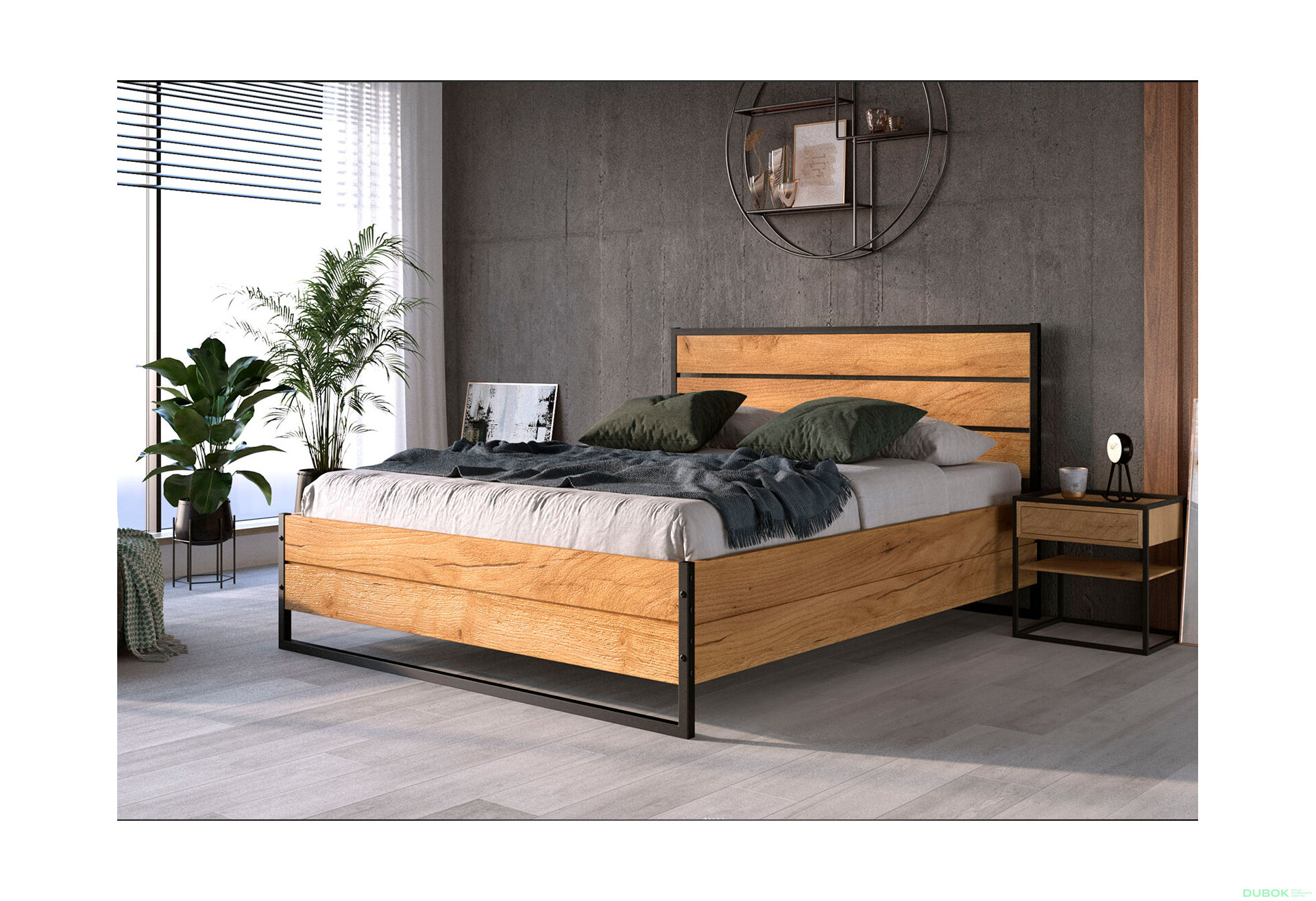 Obrázek 3 - Postel Loft 180x200 cm s roštem, matrací