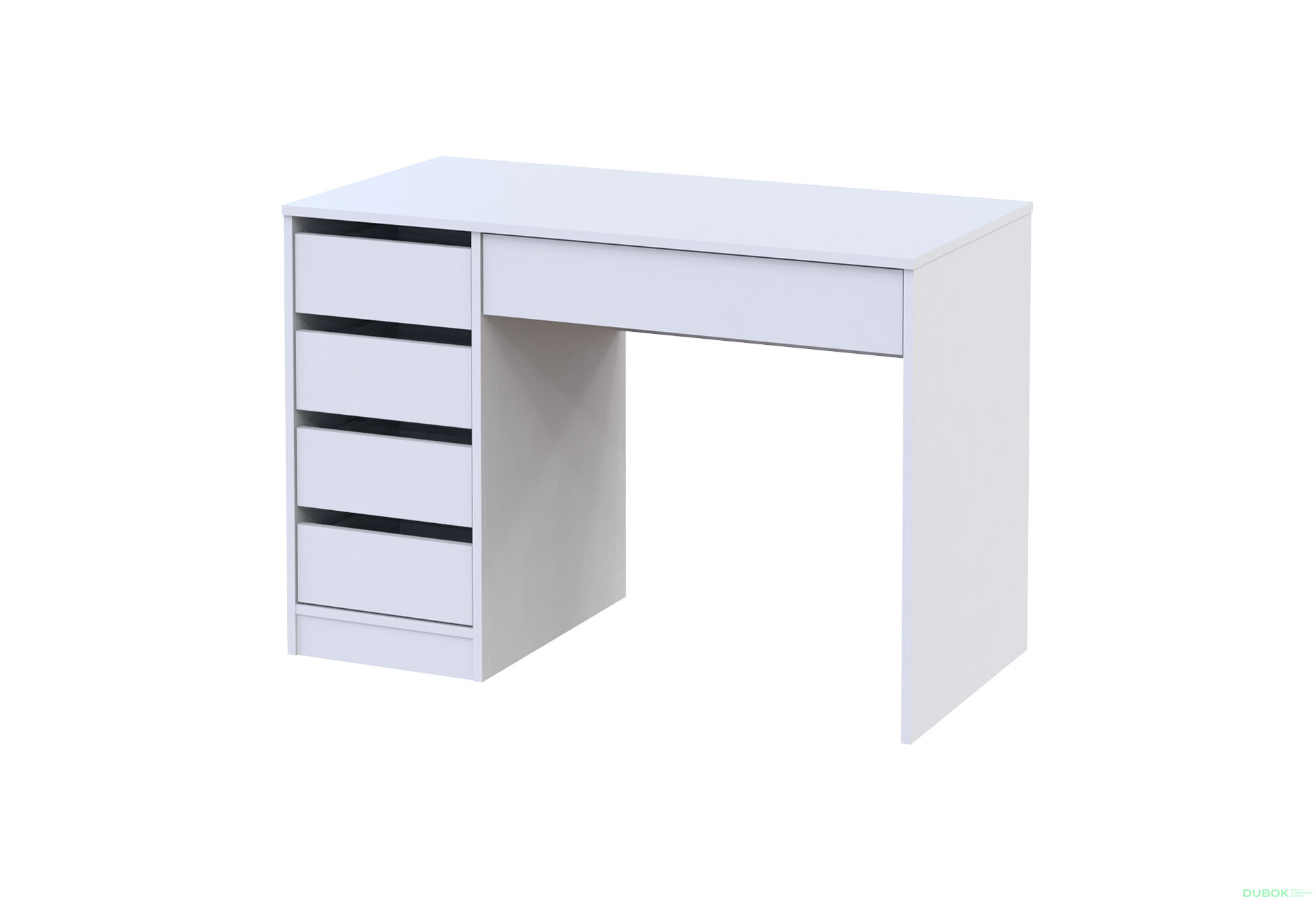 Obrázek 1 - Psací stůl s levou montáží Profi 110 cm bílý