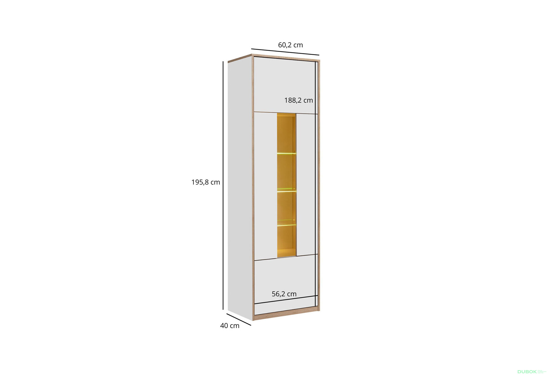 Obrázek 7 - Vitrína 1w bílý Complex