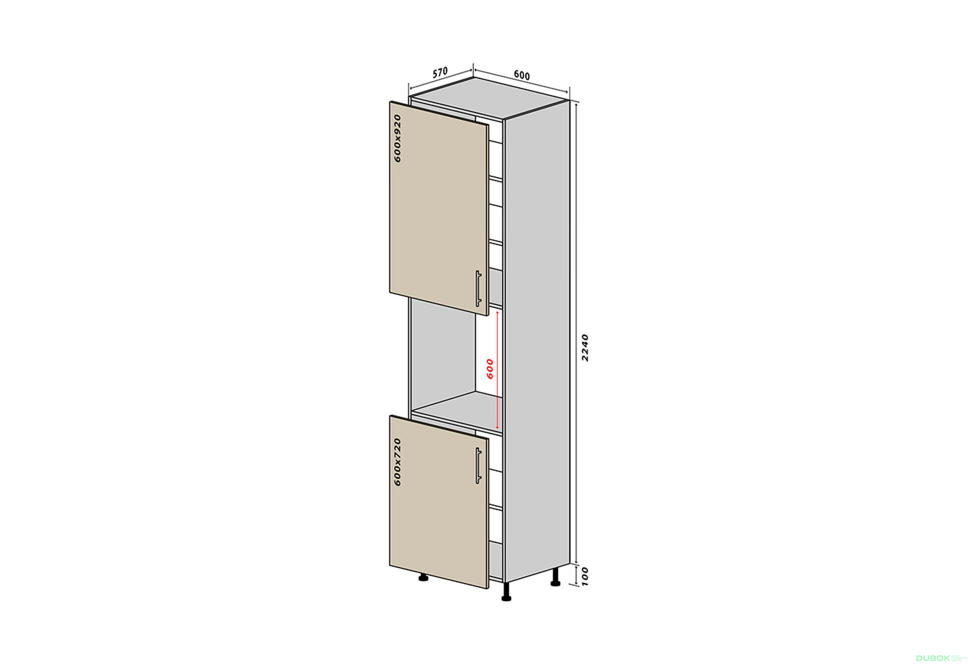 Obrázek 1 - N20 skříňka 234 New Interno Gloss