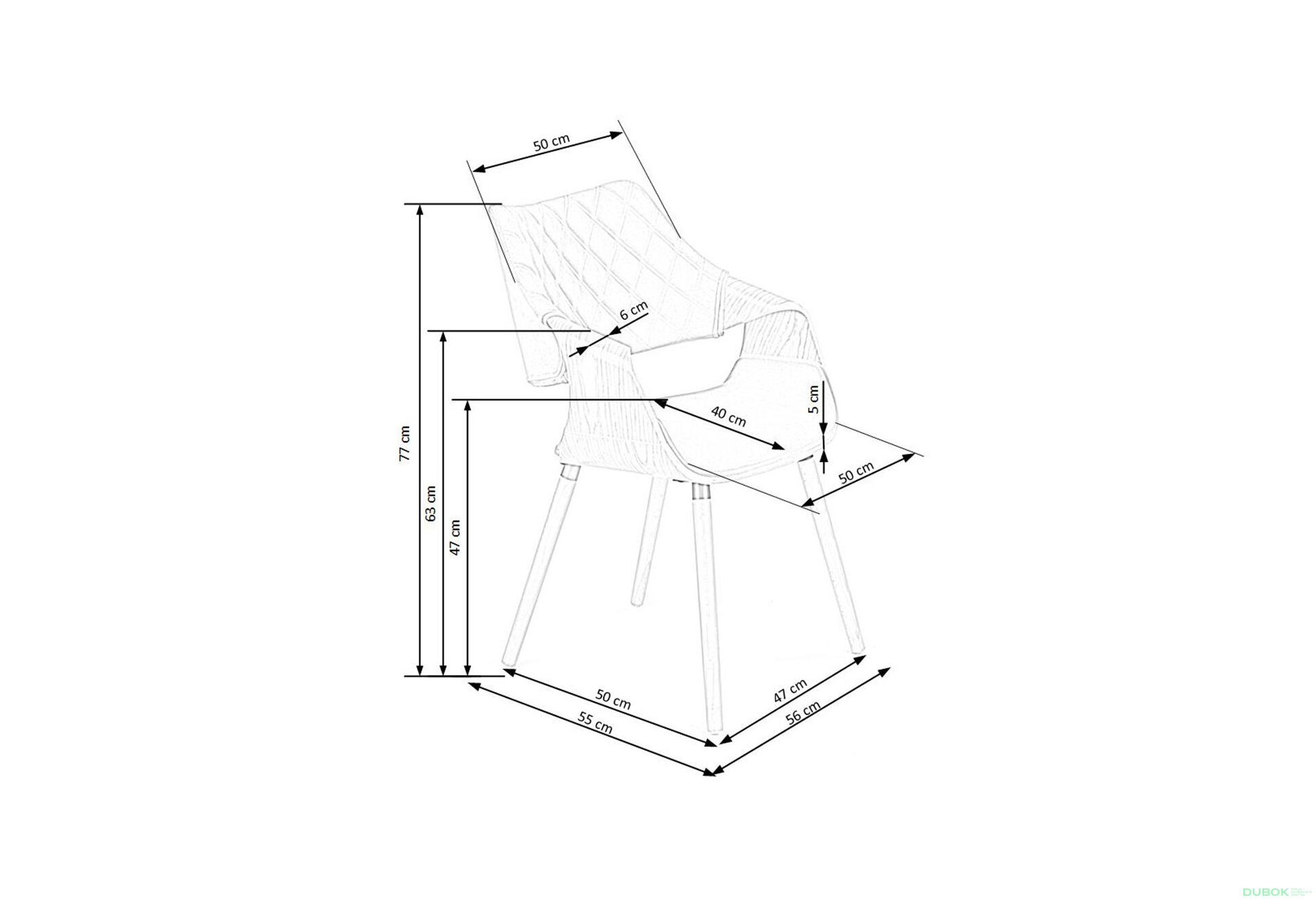 Obrázek 14 - Židle K396 ořech / černý