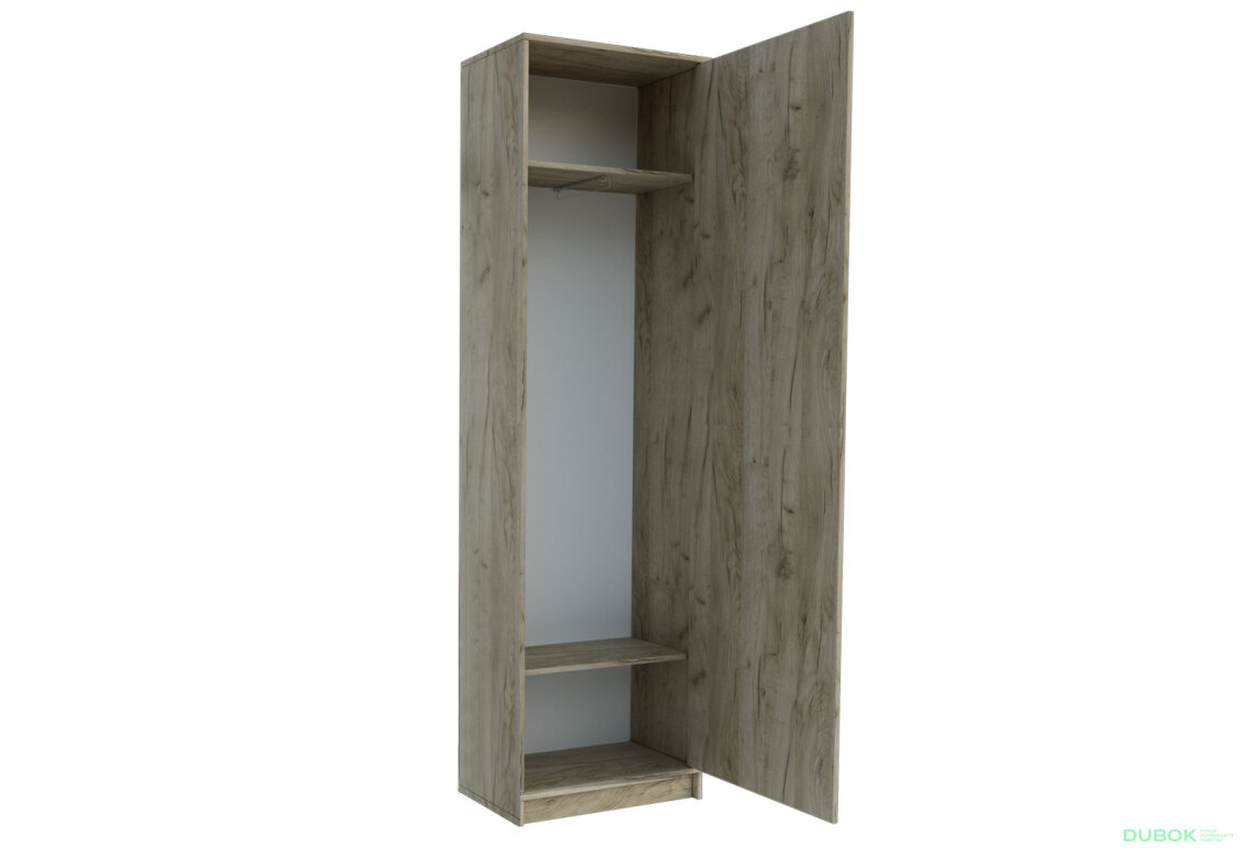 Obrázek 3 - Regál Sara 60x205x33 cm Dub kraft šedý