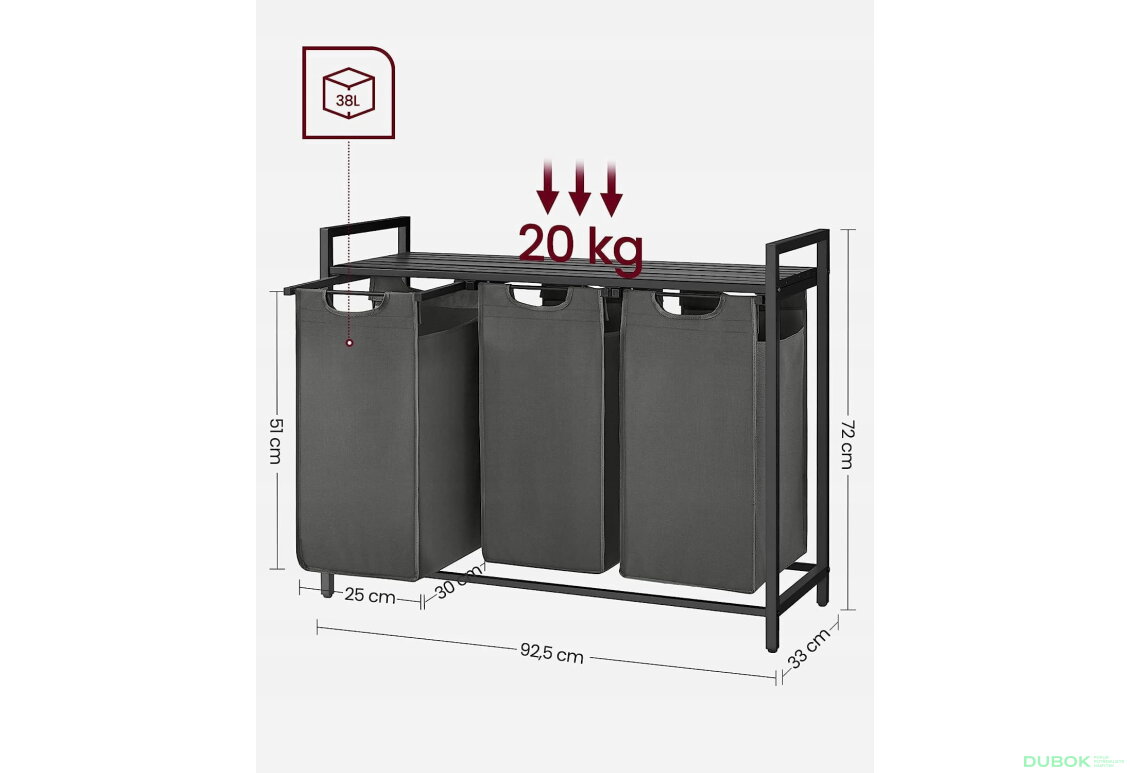 Obrázek 3 - Koupelnová skříňka - BLH301G01