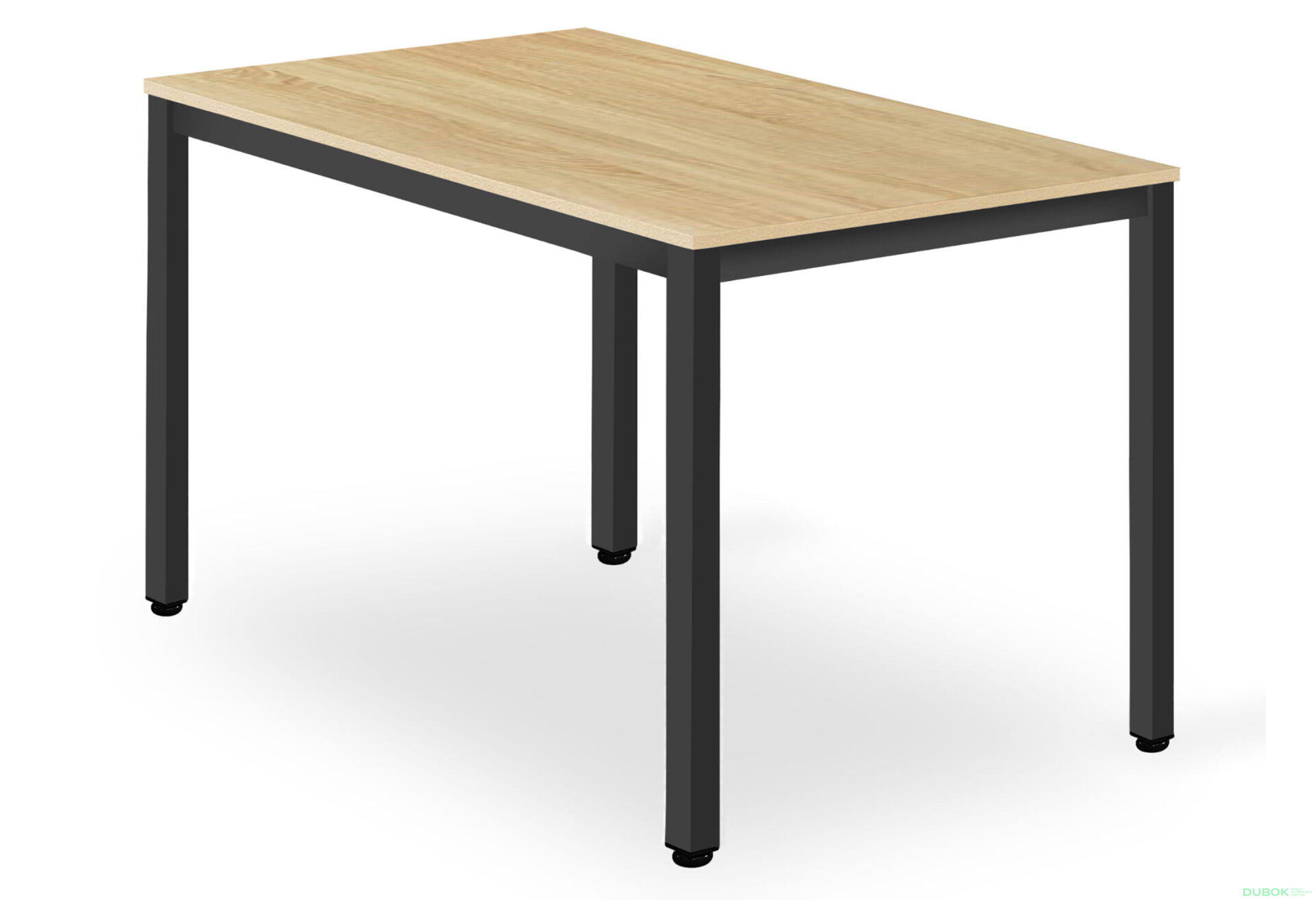 Obrázek 1 - Stůl TESSA 120cm x 60cm - dub / černé nohy