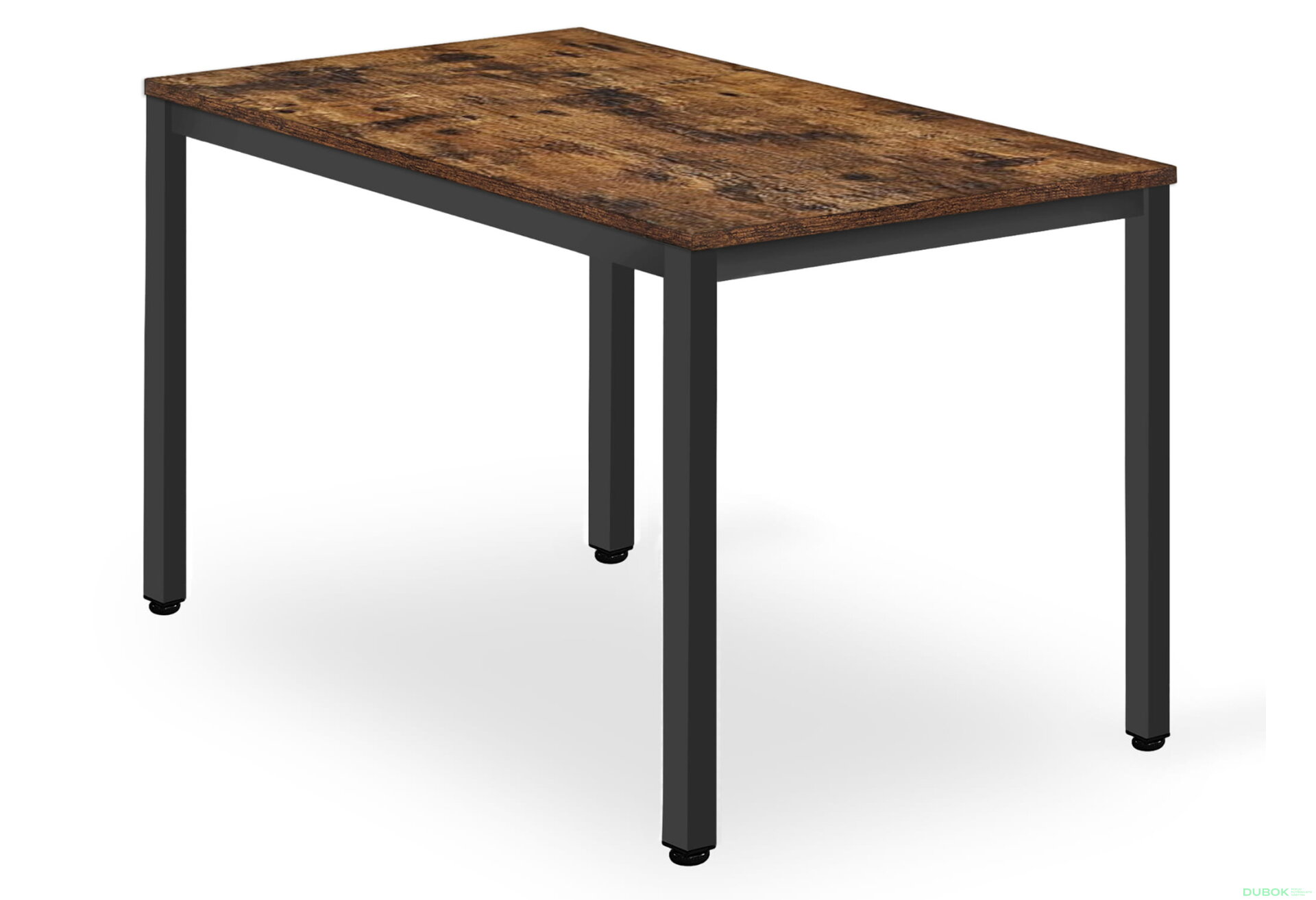 Obrázek 1 - Stůl TESSA 120 cm x 60 cm - rustikální / černé nohy