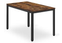 Obrázek 1 - Stůl TESSA 120 cm x 60 cm - rustikální / černé nohy