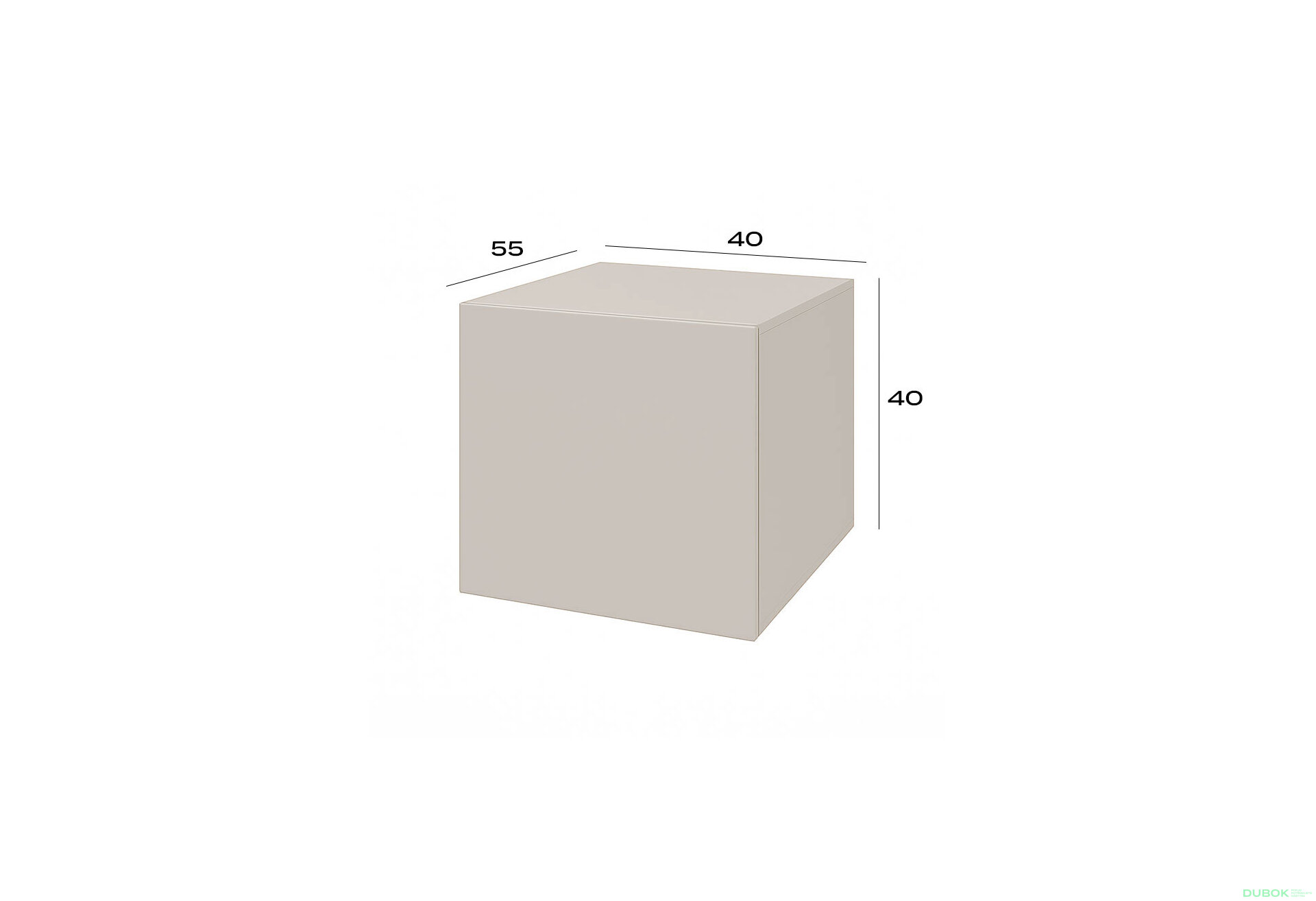 Obrázek 2 - Nástavec na skříň 40 cm kašmír Space
