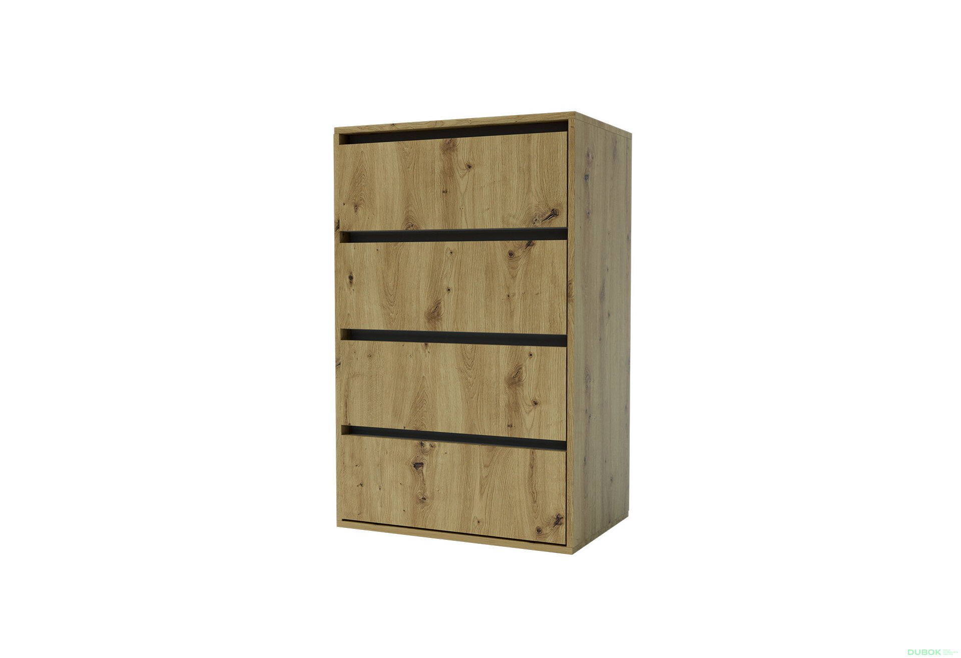 Obrázek 1 - Komoda Idea K 1000/600/4š dub artisan / šedý grafit
