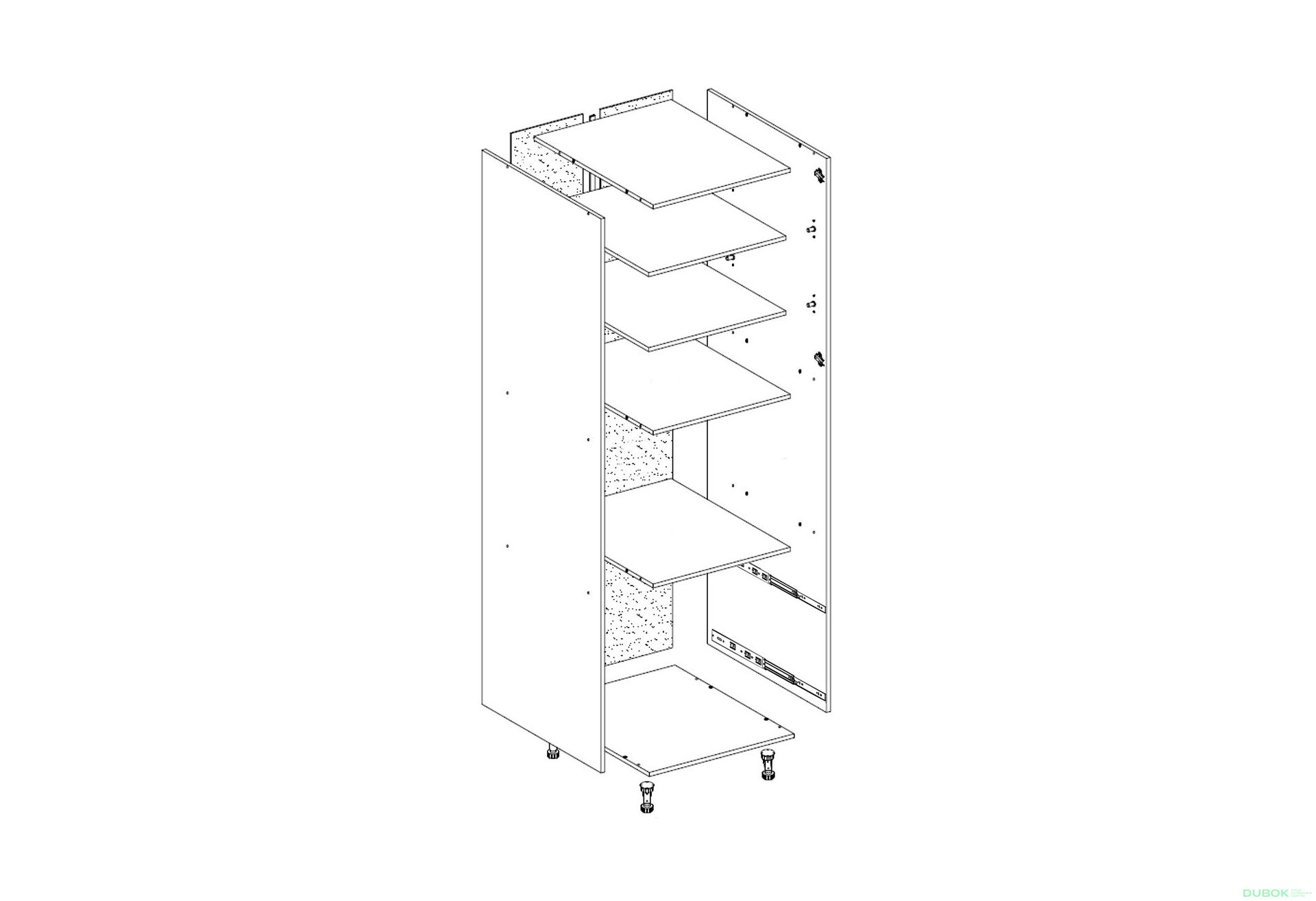 Obrázek 1 - Korpus P 60 2DZ (h-920) Favorit