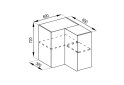 Obrázek 1 - Korpus V 60x60 přímý roh