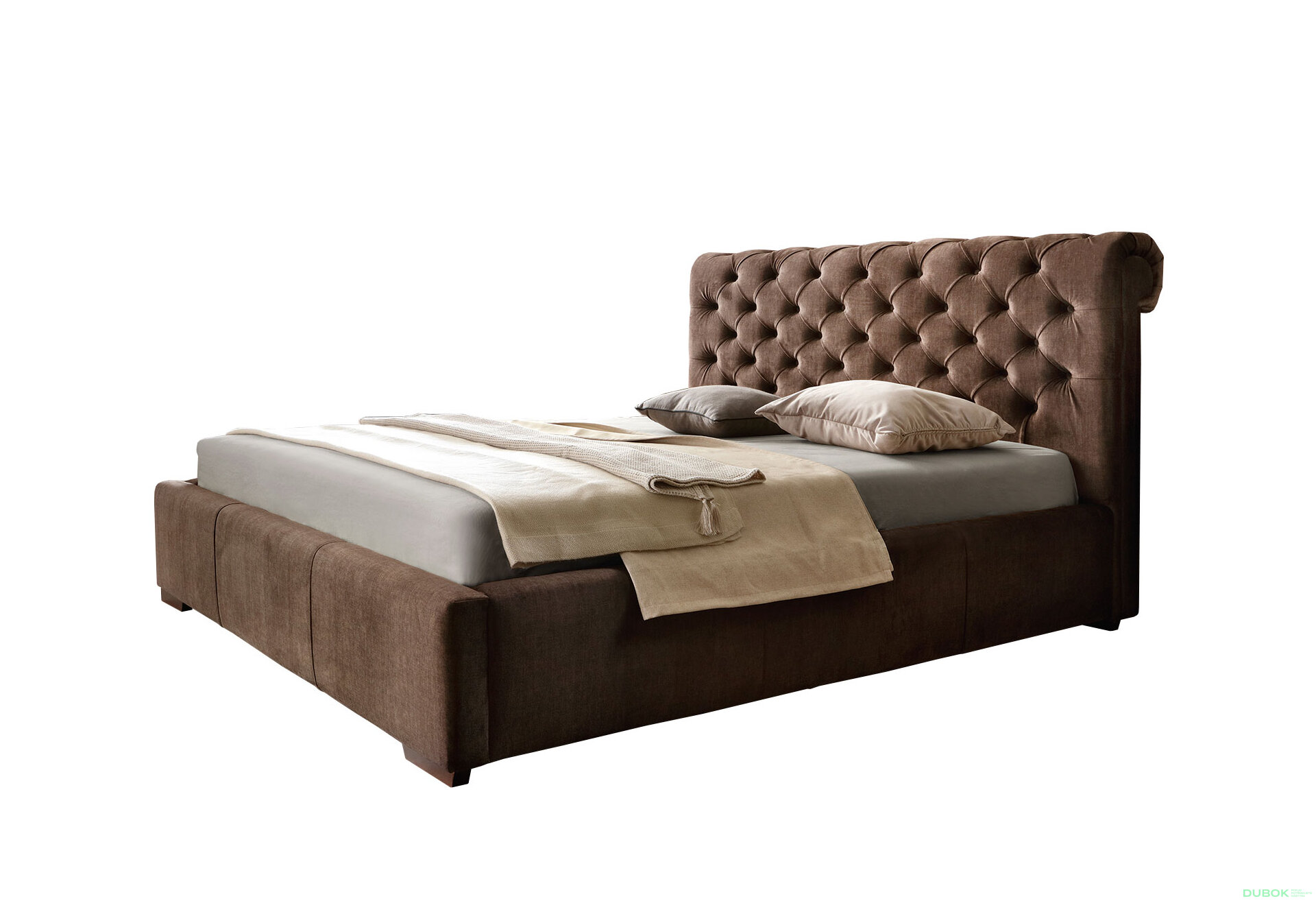 Obrázek 1 - Postel Manchester 180x200 Vogue 6 Sic, podhlavník 106, C4 Ořech