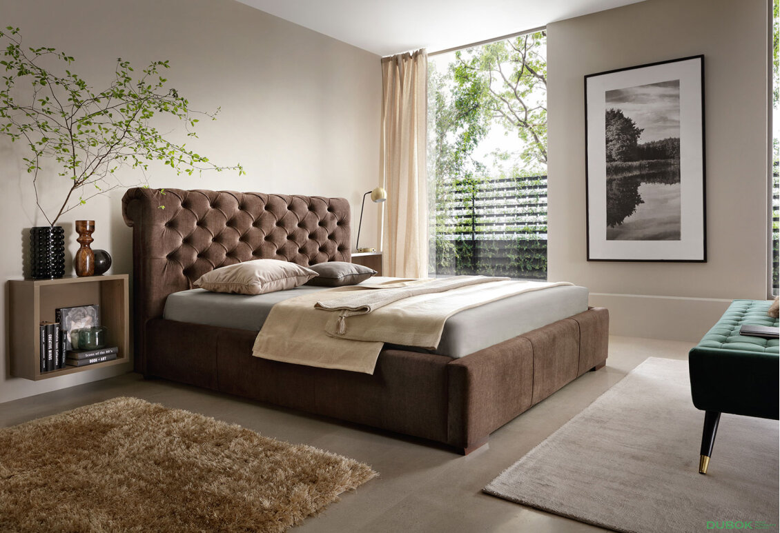 Obrázek 3 - Postel Manchester 180x200 Vogue 6 Sic, podhlavník 106, C4 Ořech
