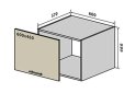 Obrázek 1 - V76 horní skříňka nad digestoř Penál 60 Interno