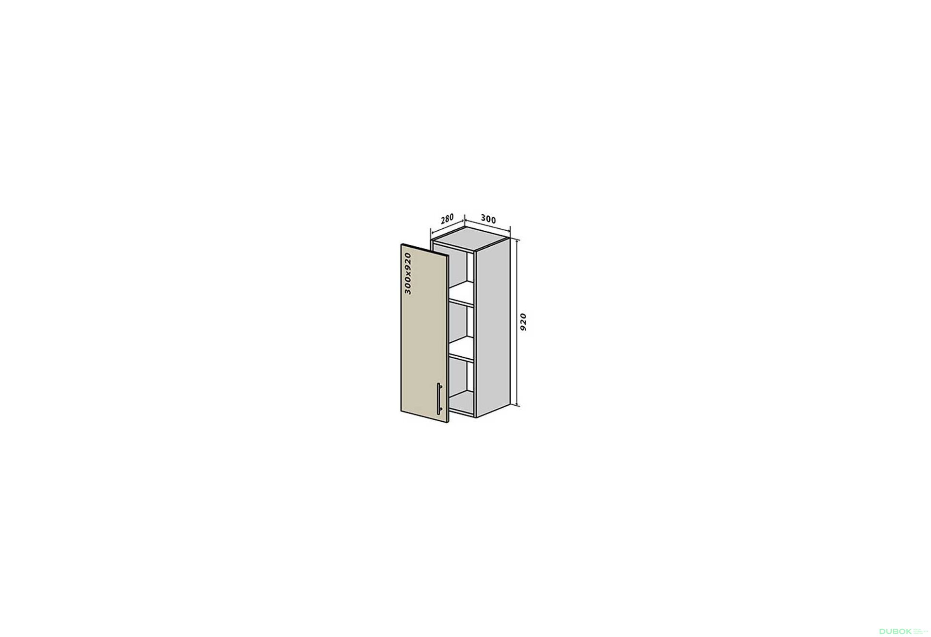 Obrázek 1 - V42 Skříňka 1D 30 Interno