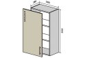 Obrázek 1 - V45 Skříňka 1D 50 Interno