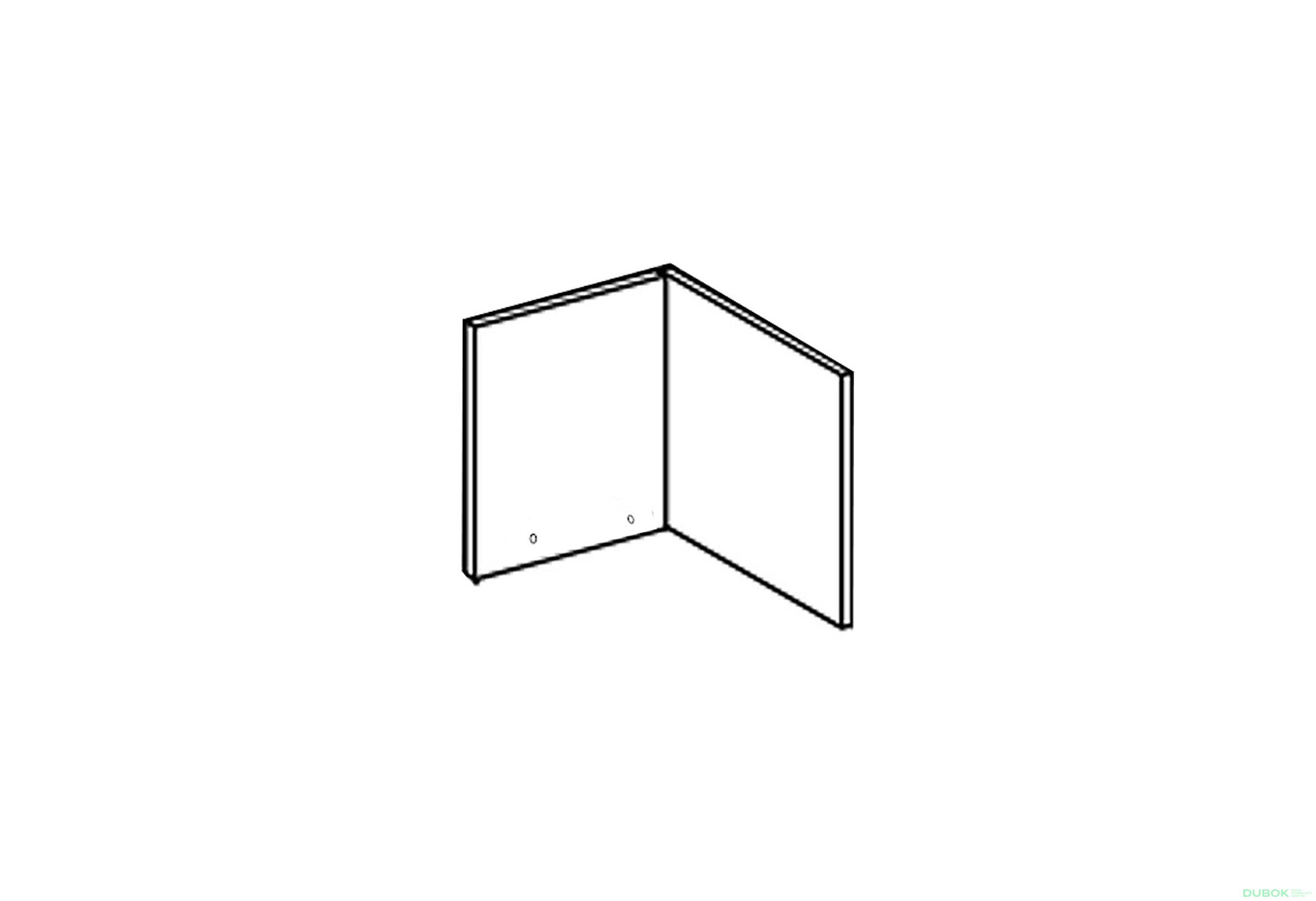 Obrázek 1 - Fasáda A 90x90 roh přímý (570) Liona